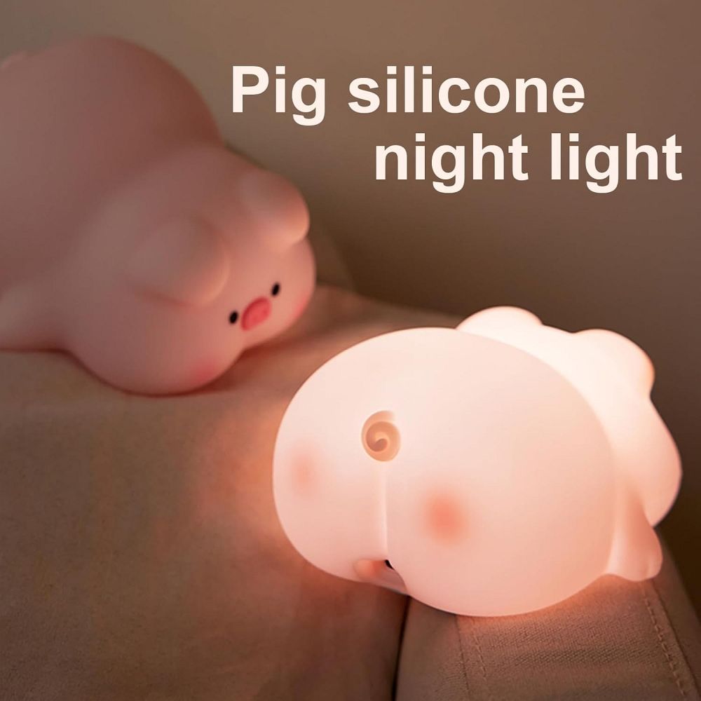 Table lamp bedside Piggy Art Deco touch style