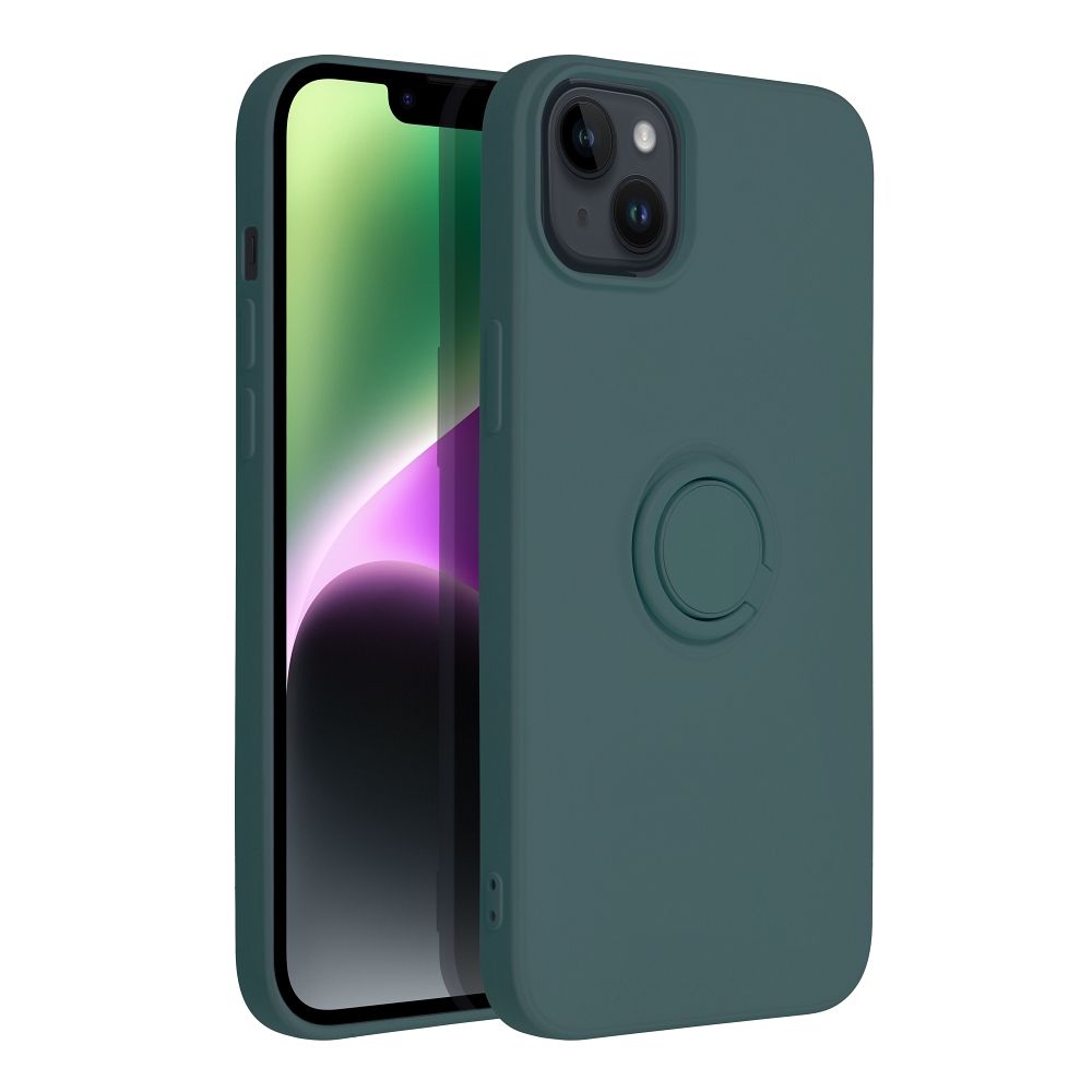 SILICONE RING case for IPHONE 14 Plus green