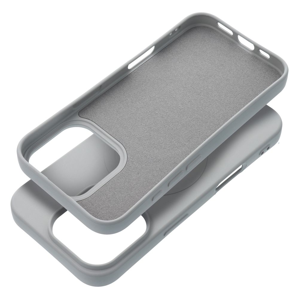 SILICONE MAG COVER (big hole) case compatible with MagSafe for IPHONE 16 Pro titanium