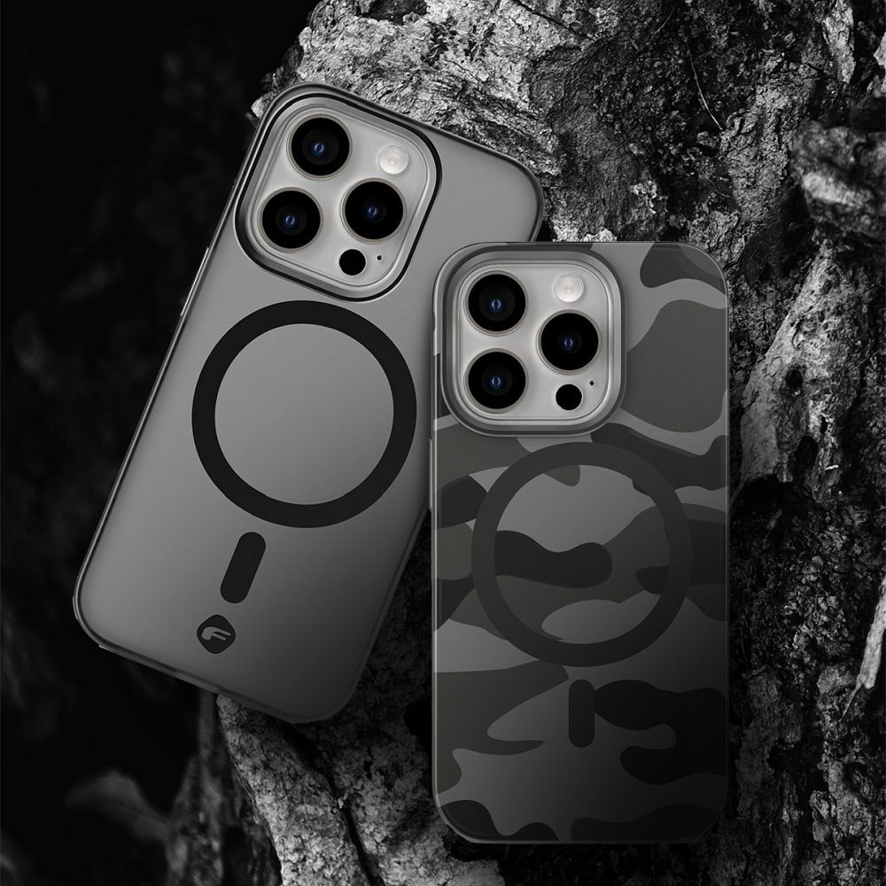 FORCELL F-PROTECT Levels with Dual Layer 4D technology, Military Drop-Test compatible for SAMSUNG S25 PLUS smoky black