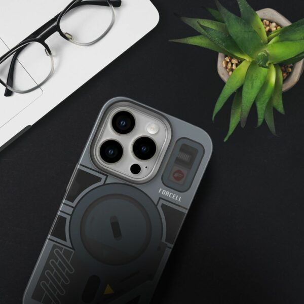FORCELL F-PROTECT Levels with Dual Layer 4D technology, Military Drop-Test compatible with MagSafe for IPHONE 16 cyber grey