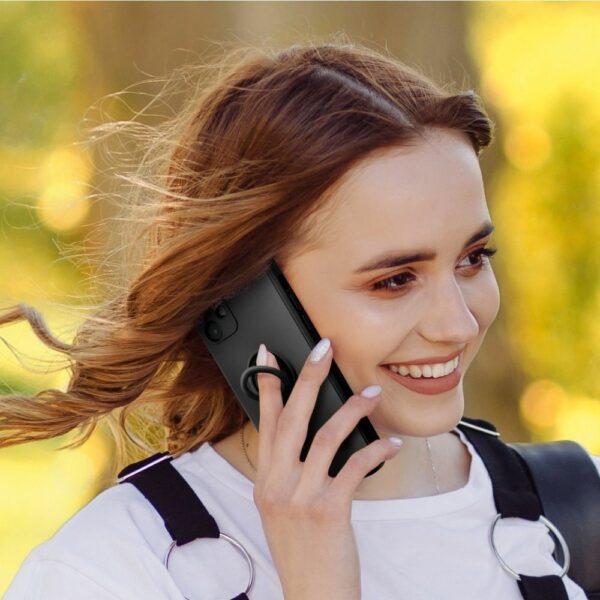SILICONE RING case for SAMSUNG A53 5G black