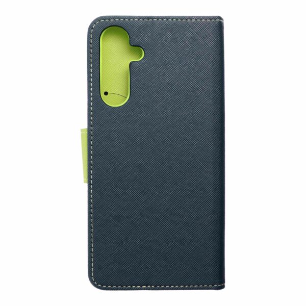 FANCY Book case for SAMSUNG A16 navy / lime