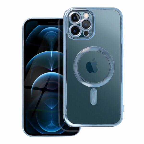 ELECTRO MAG COVER case compatible with MagSafe for IPHONE 12 Pro Max blue