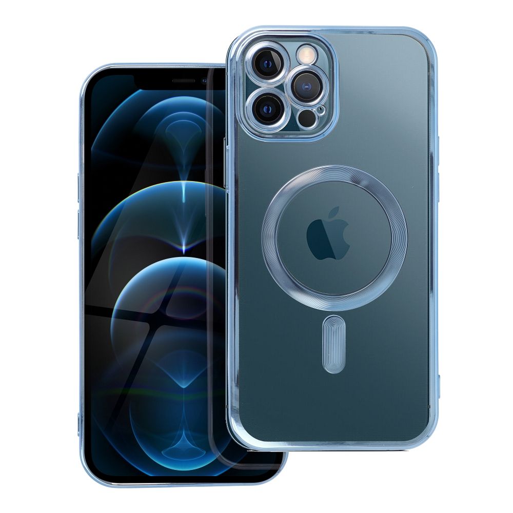 ELECTRO MAG COVER case compatible with MagSafe for IPHONE 12 Pro Max blue