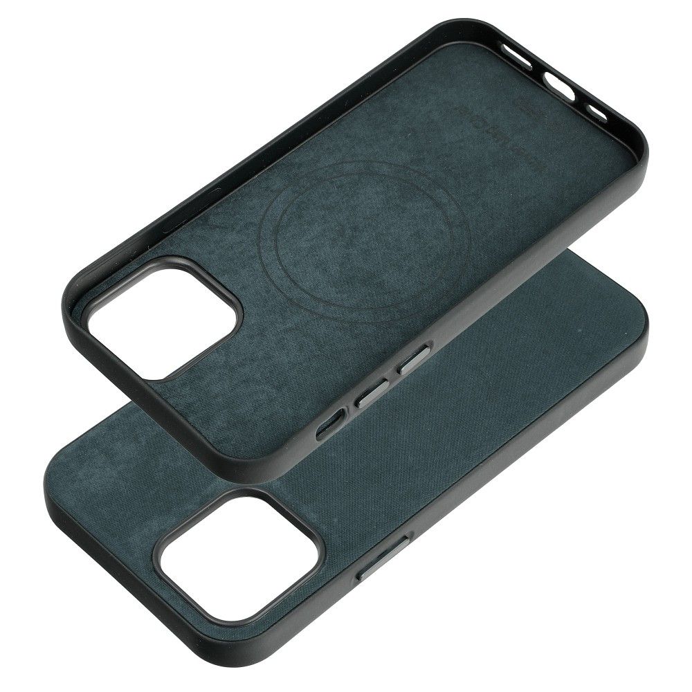 WOVEN MAG COVER case compatible with MagSafe for IPHONE 12 / 12 Pro green