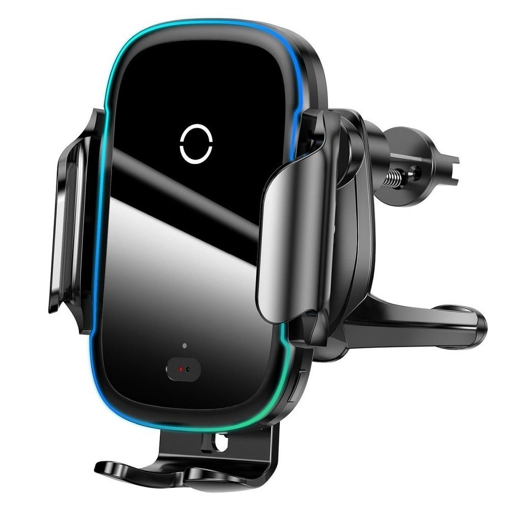 913565ac6f1c9d33409cbcaeebeca996 BASEUS car holder with wireless charging automatic for air vent / windshield / console 15W WXHW03-01 silver