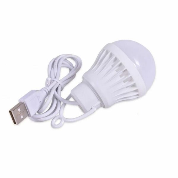 LED bulb to USB A warm white light 200 lm 3W 1 m white