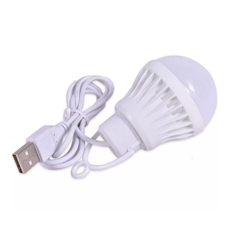 LED bulb to USB A warm white light 200 lm 3W 1 m white