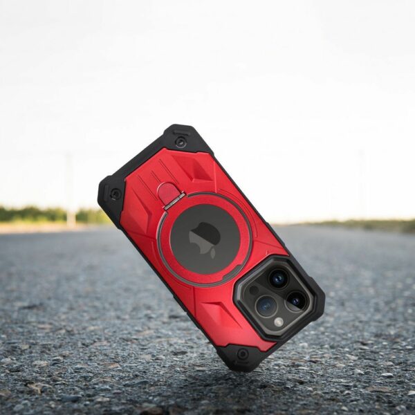 ARMOR MAG COVER case compatible with MagSafe for IPHONE 12 / 12 Pro red