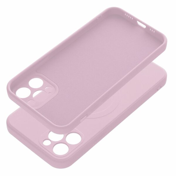SILICONE MAG COVER case compatible with MagSafe for IPHONE 12 Pro Max pink