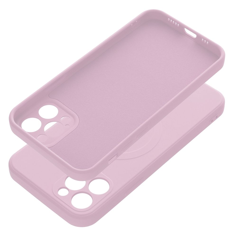SILICONE MAG COVER case compatible with MagSafe for IPHONE 12 Pro Max pink