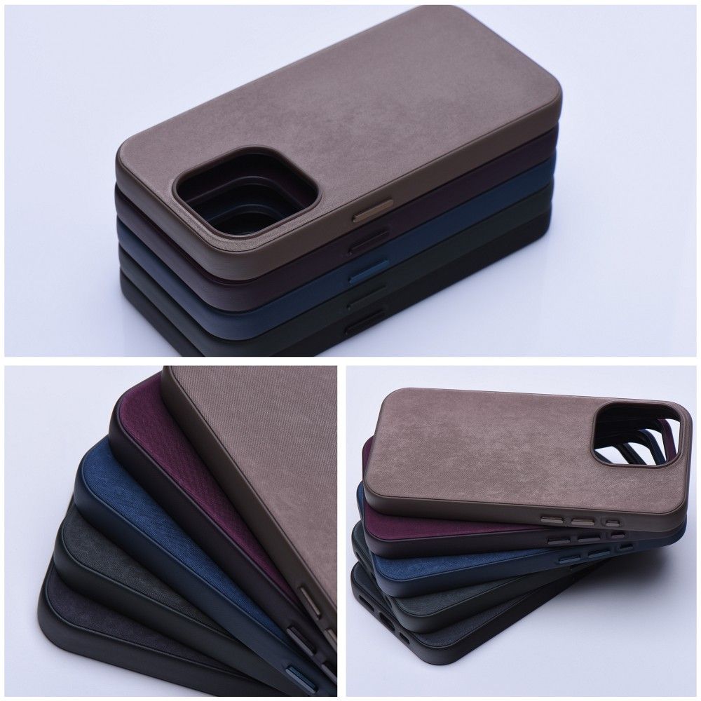 WOVEN MAG COVER case compatible with MagSafe for IPHONE 12 Pro Max light brown