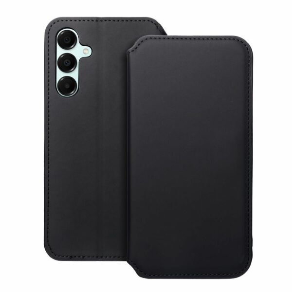 DUAL POCKET Book case for SAMSUNG A16 black