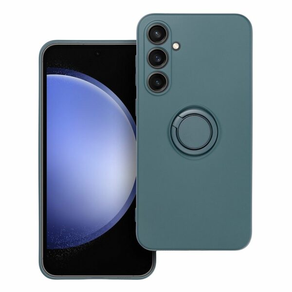SILICONE RING case for SAMSUNG S23 FE green