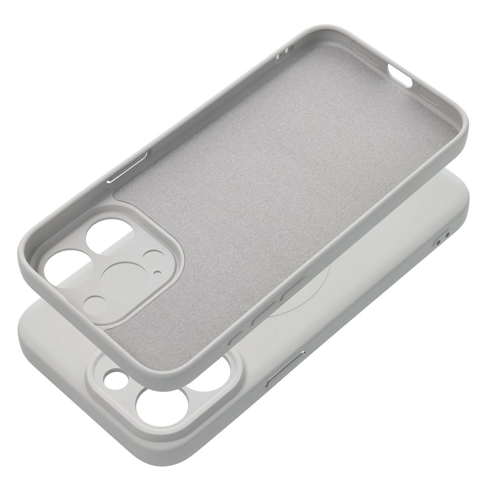 SILICONE MAG COVER case compatible with MagSafe for IPHONE 15 Pro Max titanium