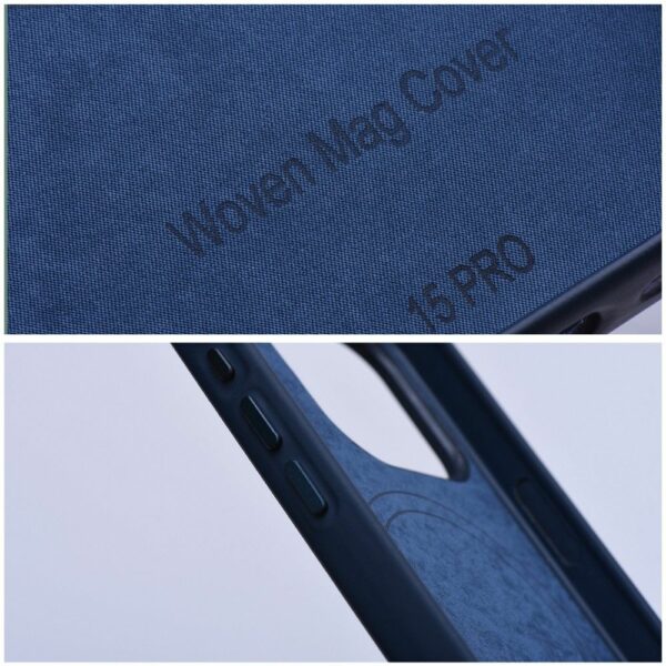 WOVEN MAG COVER case compatible with MagSafe for IPHONE 13 sea blue