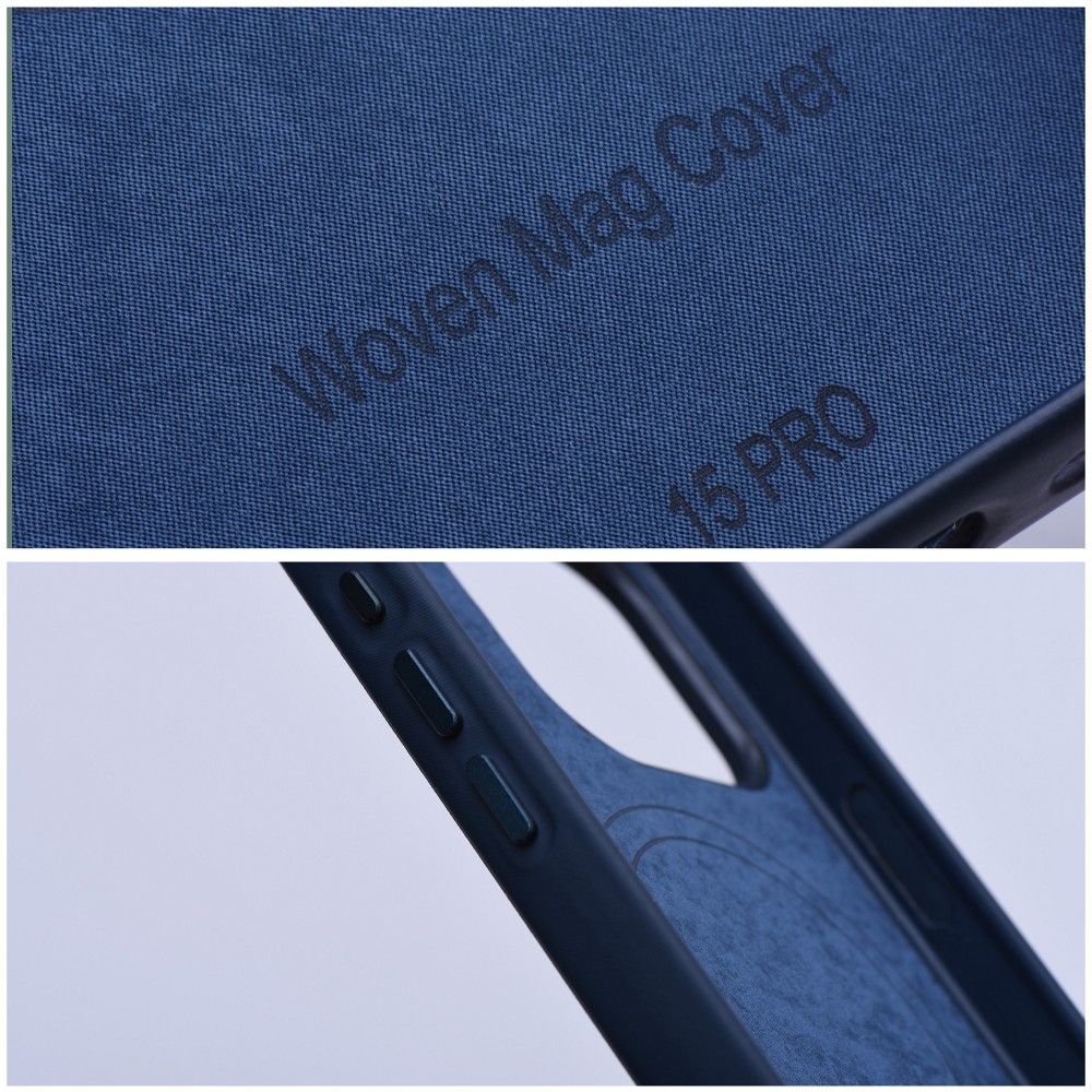 WOVEN MAG COVER case compatible with MagSafe for IPHONE 13 sea blue