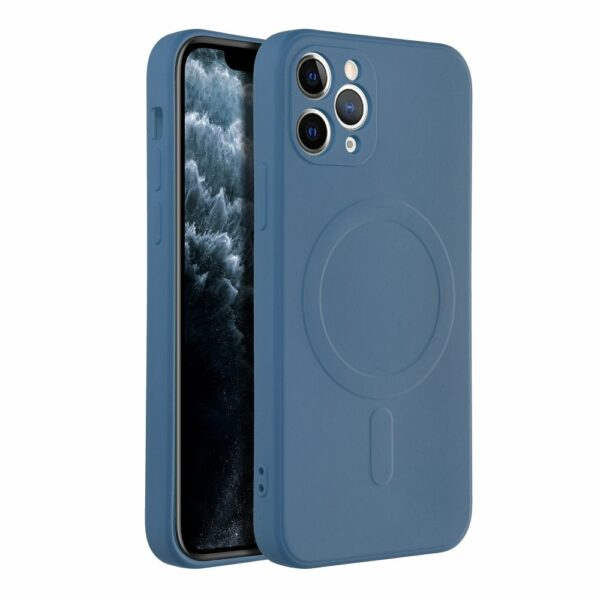 SILICONE MAG COVER case compatible with MagSafe for IPHONE 11 Pro blue