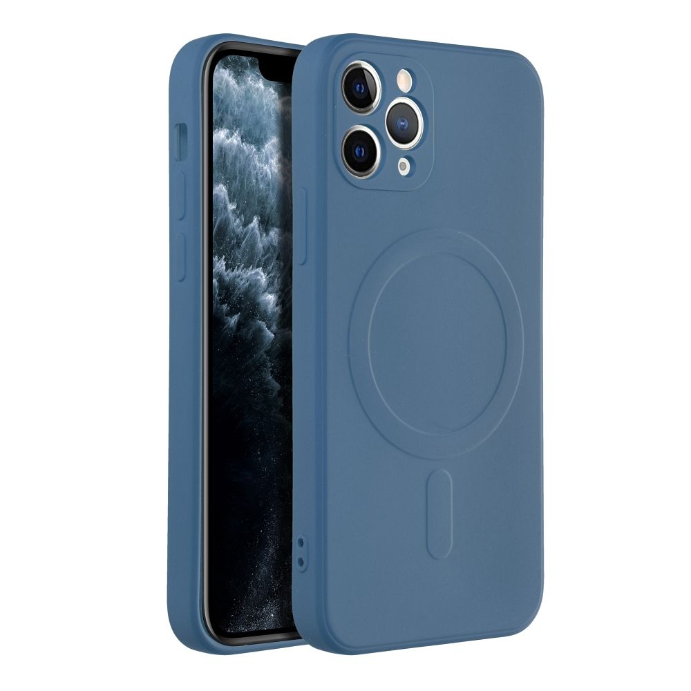 SILICONE MAG COVER case compatible with MagSafe for IPHONE 11 Pro blue