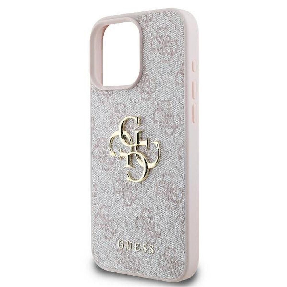 GUESS case for IPHONE 16 Pro Max GUHCP16X4GMGPI (4G PU Big Logo) pink