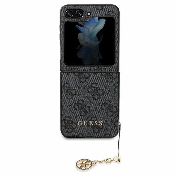 GUESS case for SAMSUNG Z Flip 5 GUHCZF5GF4GGR (4G Charm) grey