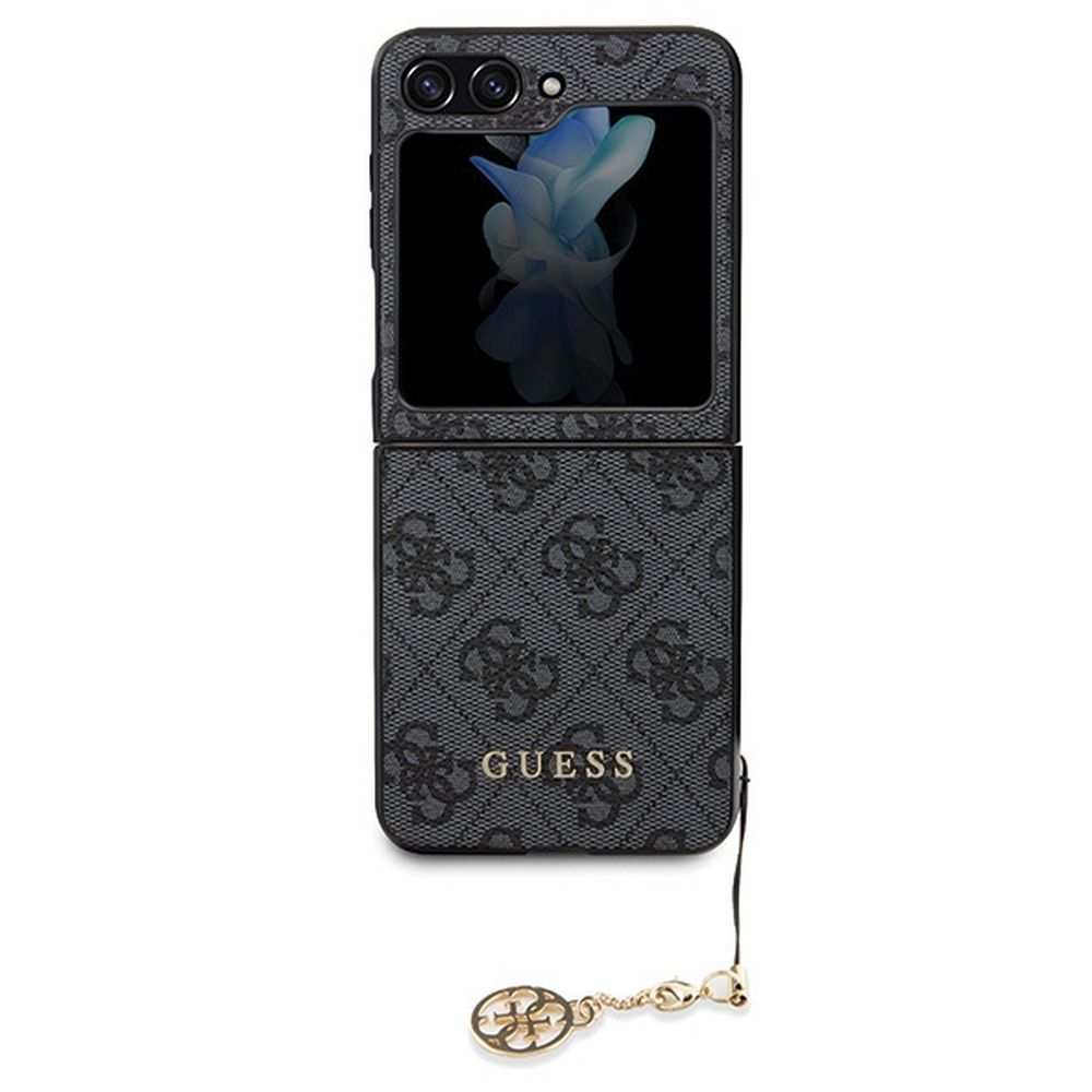 GUESS case for SAMSUNG Z Flip 5 GUHCZF5GF4GGR (4G Charm) grey