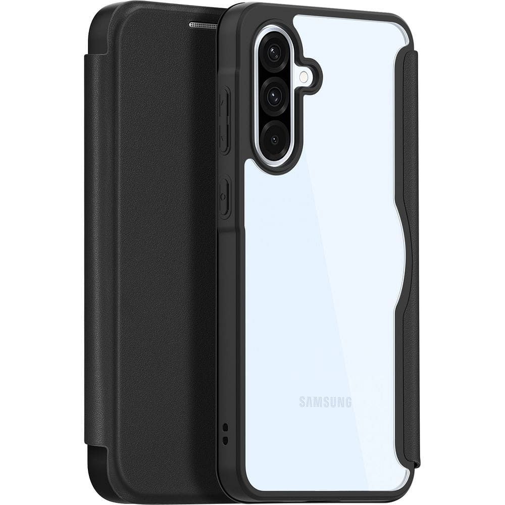 DUX DUCIS wallet case SKIN X PRO compatible with MagSafe for SAMSUNG A36/A56 5G black