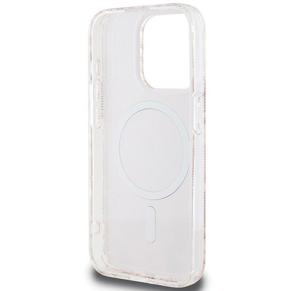 GUESS case for IPHONE 15 Pro Max compatible with MagSafe GUHMP15XHGCUSTGP (IML GCUBE) pink