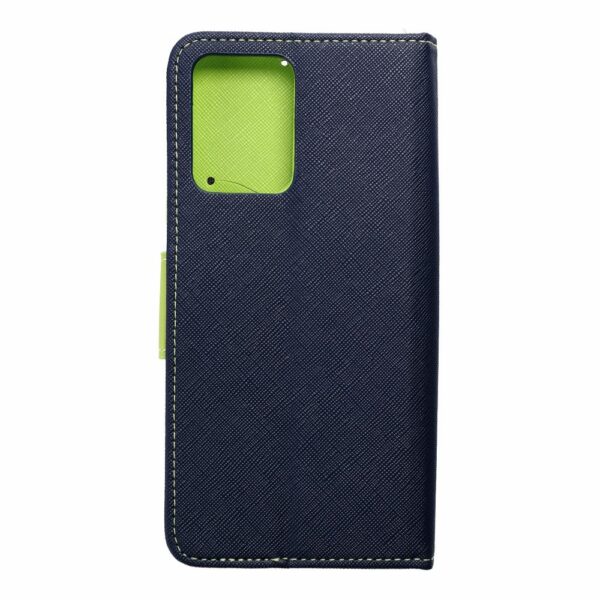 FANCY Book case for XIAOMI Redmi Note 12 5G navy / lime