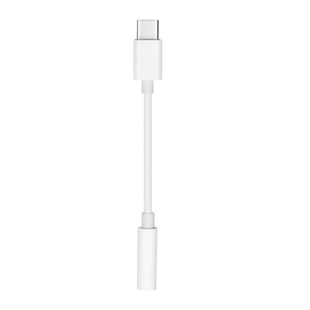 942bfd4efadde5f1eaf6b0097d746b52 Adapter AUX Type C (male) to Jack 3,5 mm (female) white