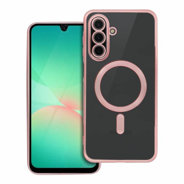 ELECTRO MAG COVER case compatible with MagSafe for SAMSUNG A26 rose gold