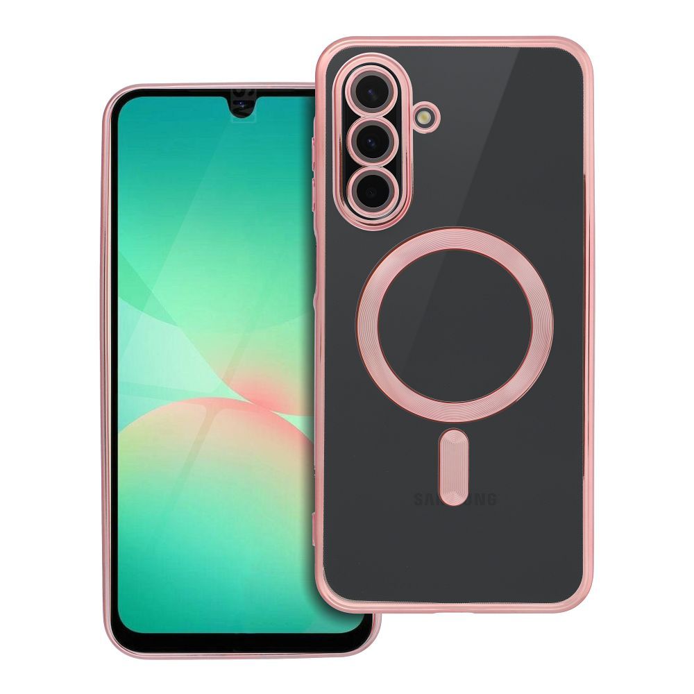 ELECTRO MAG COVER case compatible with MagSafe for SAMSUNG A26 rose gold