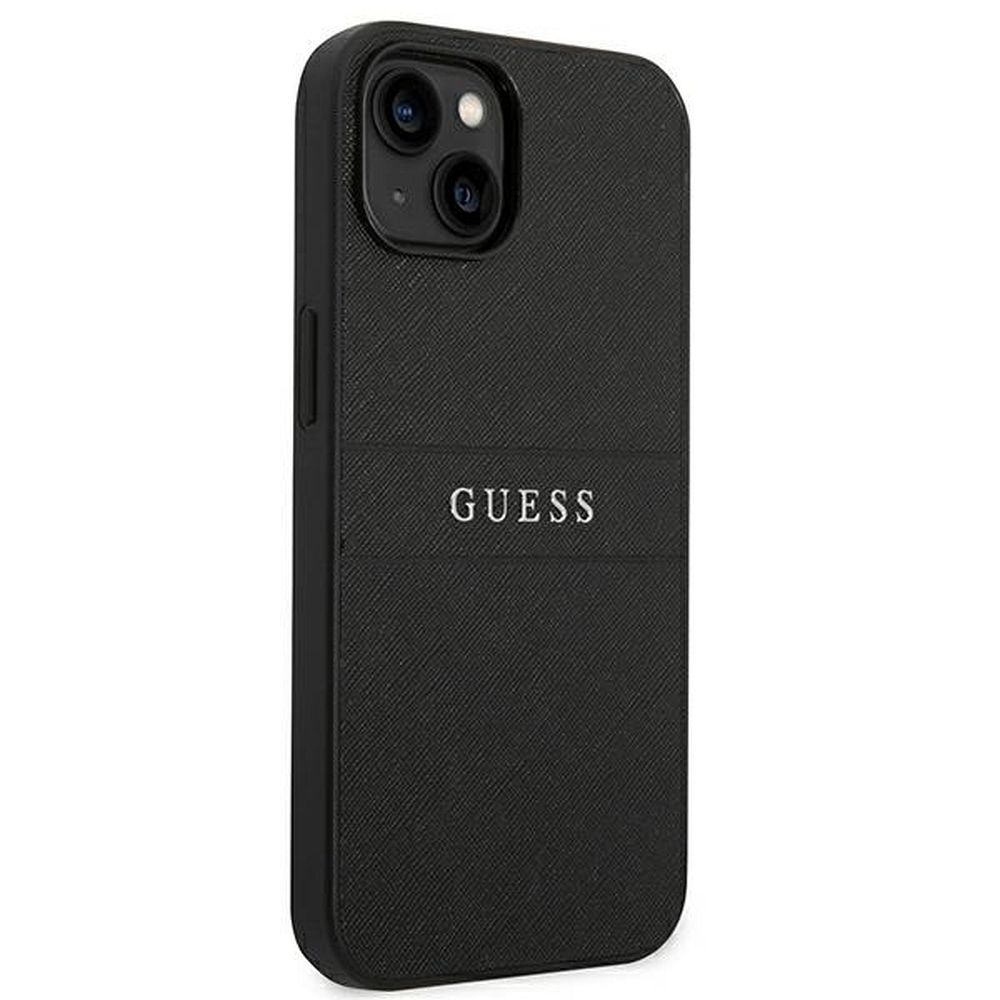 GUESS case for IPHONE 14 Plus GUHCP14MPSASBBK (Saffiano With Metal Logo) black