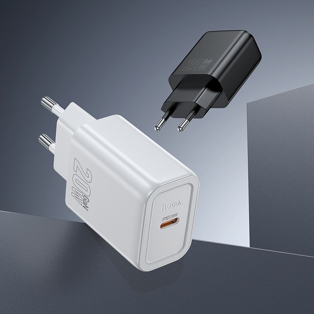 HOCO wall charger Type C + cable Type C to Type C PD QC 20W N60 white