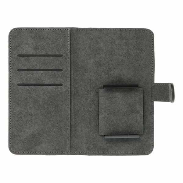 Universal book case COMMON size M for SAMSUNG S21 / NOTE / NOTE 2 / NOTE 3 / S10 / HUAWEI P30 Lite / P9 / P9 Lite / SONY XPERIA Z3 / Z4 / Z5 black