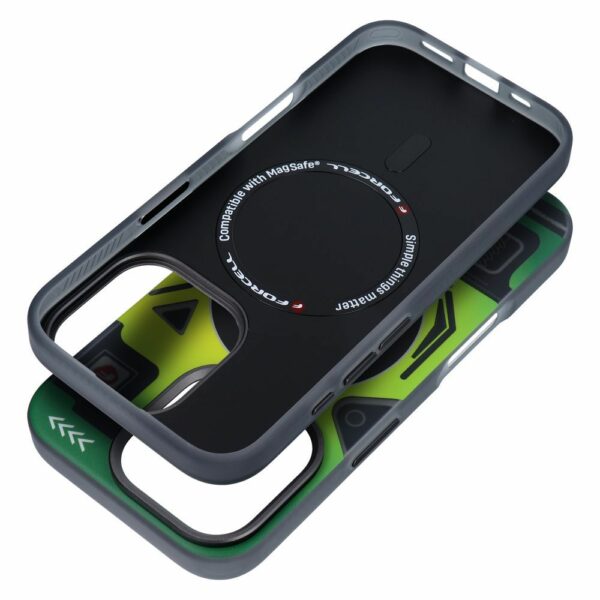 FORCELL F-PROTECT Levels with Dual Layer 4D technology, Military Drop-Test compatible with MagSafe for IPHONE 16 PRO cyber green