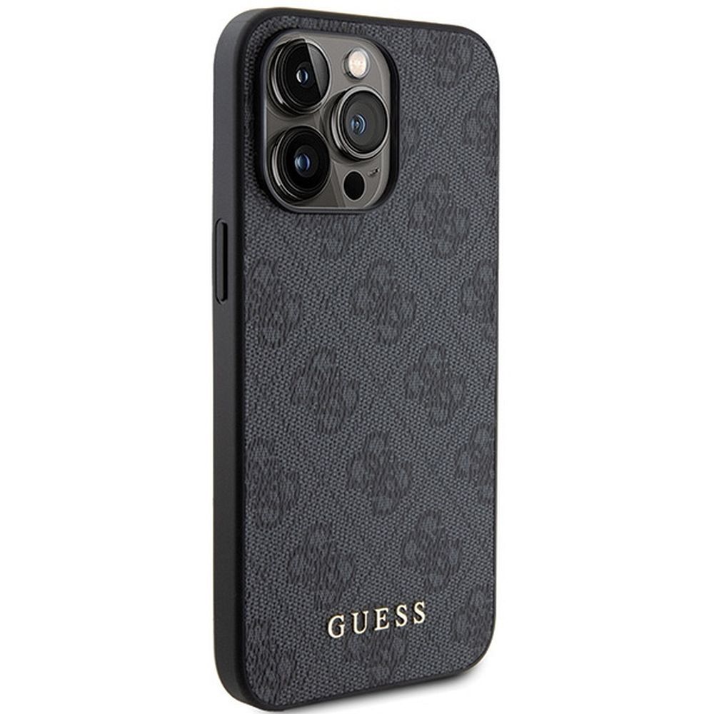 GUESS case for IPHONE 15 Pro Max GUHCP15XG4GFGR (4G Metal Logo) grey