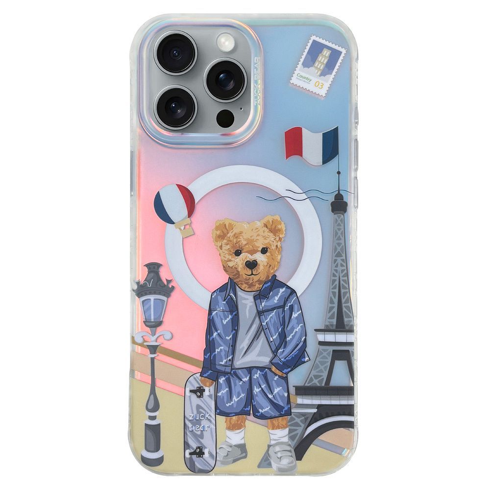 ZUCK BEAR case DARNELL FROSTED LASER compatible with MagSafe for IPHONE 16 Pro Max paris