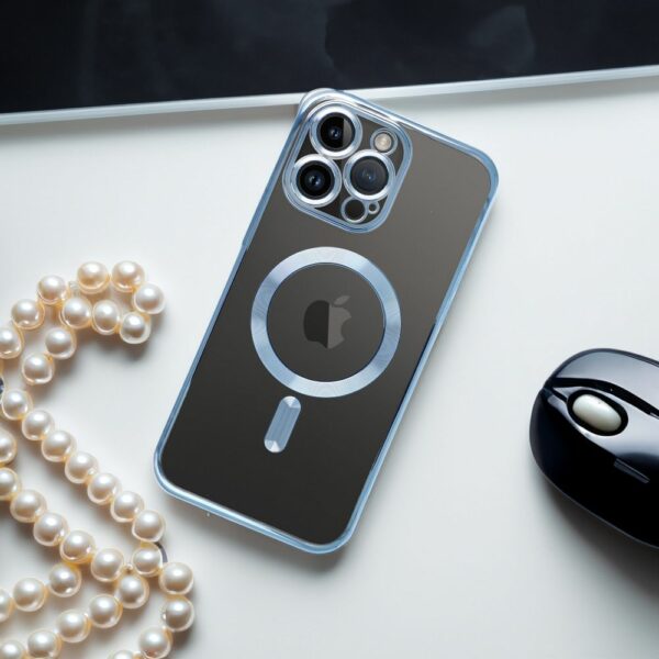 ELECTRO MAG COVER case compatible with MagSafe for IPHONE SE 2025 blue