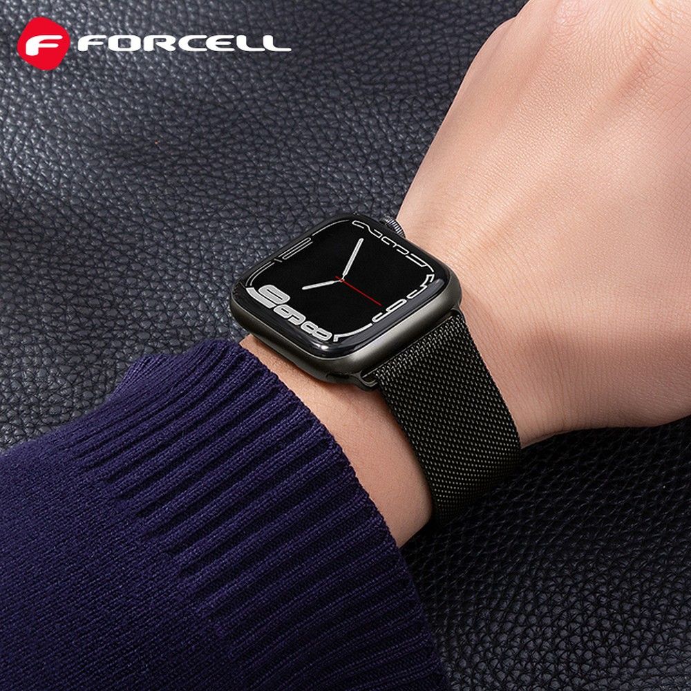 FORCELL F-DESIGN FA03 magnetic stainless steel strap for APPLE Watch 38 / 40 / 41 mm black