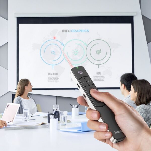 Wireless laser presenter Hoco bluetooth GM202 silver