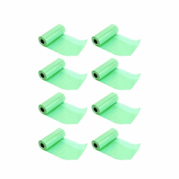Plastic bags for dog excrement STRONG 8 rolls 120 pcs RC-K-777 green