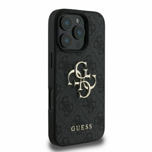 GUESS case for IPHONE 16 Pro Max GUHCP16X4GMGGR (4G PU Big Logo) black