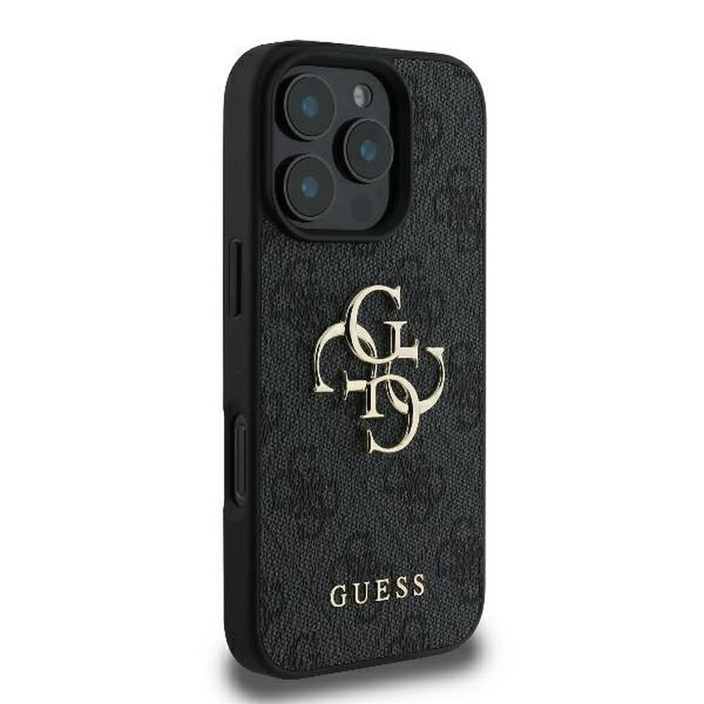 GUESS case for IPHONE 16 Pro Max GUHCP16X4GMGGR (4G PU Big Logo) black