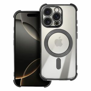 Case ANTISHOCK ELECTRO for IPHONE 16 Plus compatible with MagSafe black