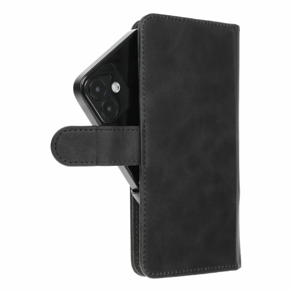 Universal book case COMMON size M for SAMSUNG S21 / NOTE / NOTE 2 / NOTE 3 / S10 / HUAWEI P30 Lite / P9 / P9 Lite / SONY XPERIA Z3 / Z4 / Z5 black