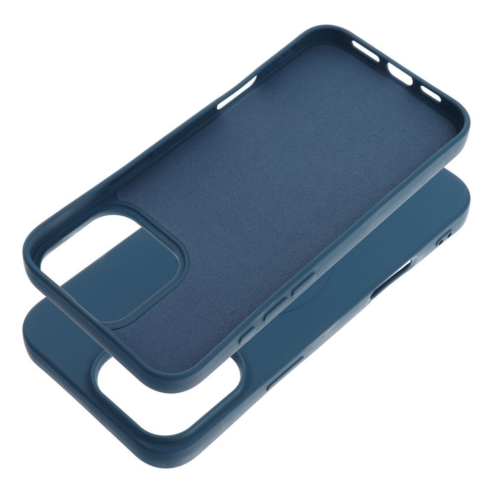 SILICONE MAG COVER (big hole) case compatible with MagSafe for IPHONE 16 Pro Max blue