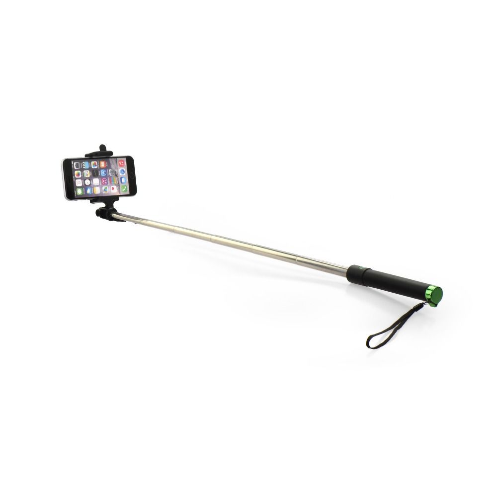 Selfie stick with remote control in handle (cable Jack 3,5 mm) blue