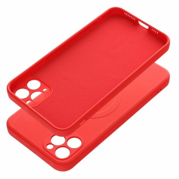 SILICONE MAG COVER case compatible with MagSafe for IPHONE 11 Pro Max red